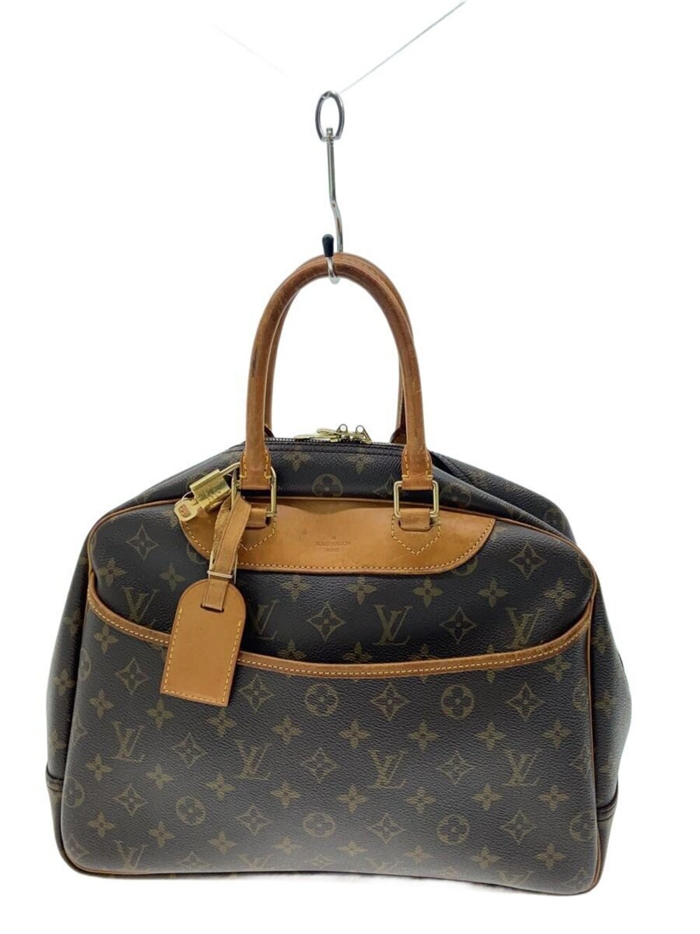 LOUIS VUITTON Bowling Vanity Deauville Monogram Canvas Brown